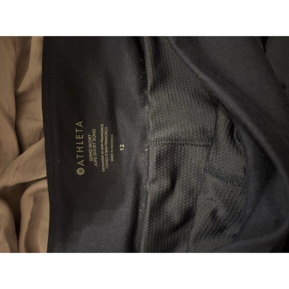 Athleta Soho‎ Skort Tennis Golf Skirt Shorts Womens 12 Navy Zip Pocket Athletic - Picture 4 of 4